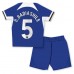 Günstige Chelsea Benoit Badiashile #5 Babykleidung Heim Fussballtrikot Kinder 2023-24 Kurzarm (+ kurze hosen)